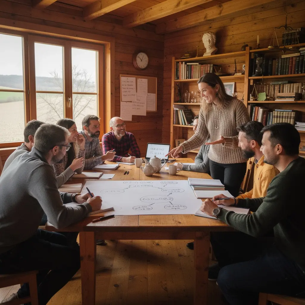Egy diák, aki mélyen elgondolkodik, kezében egy filozófiai művel, a tanulás iránti elkötelezettség jeleként.